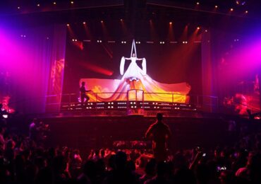 an stage in a party in coco bongo